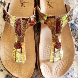 white mountain cork sandal